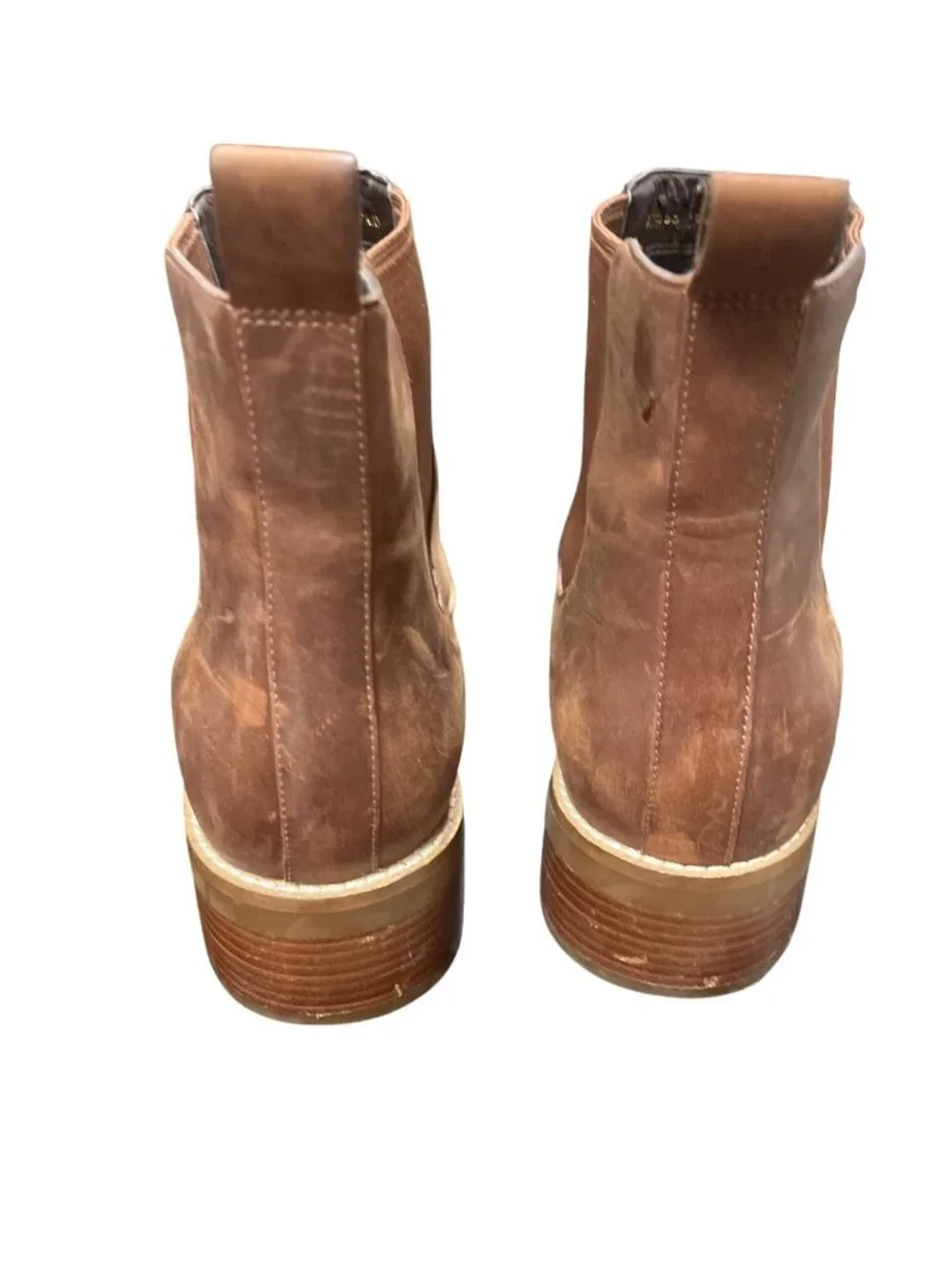 Cole Haan mens brown lather ankle classic chukka boots sz 11B SKU 10-464